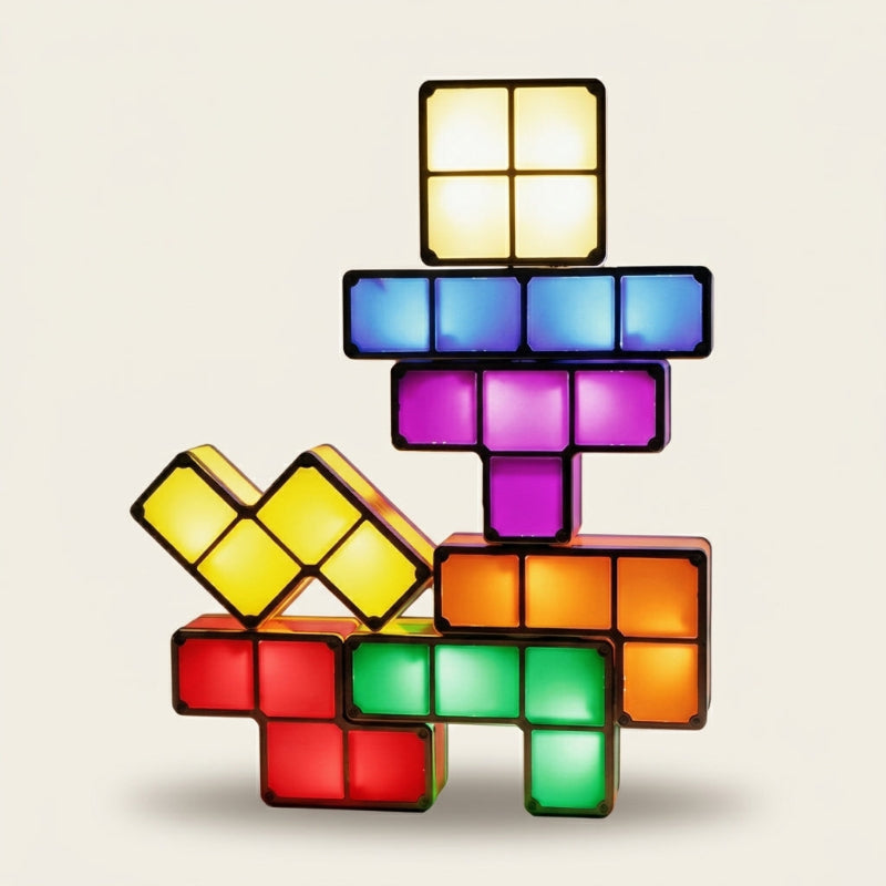 Stackable LED block light custom arrangement