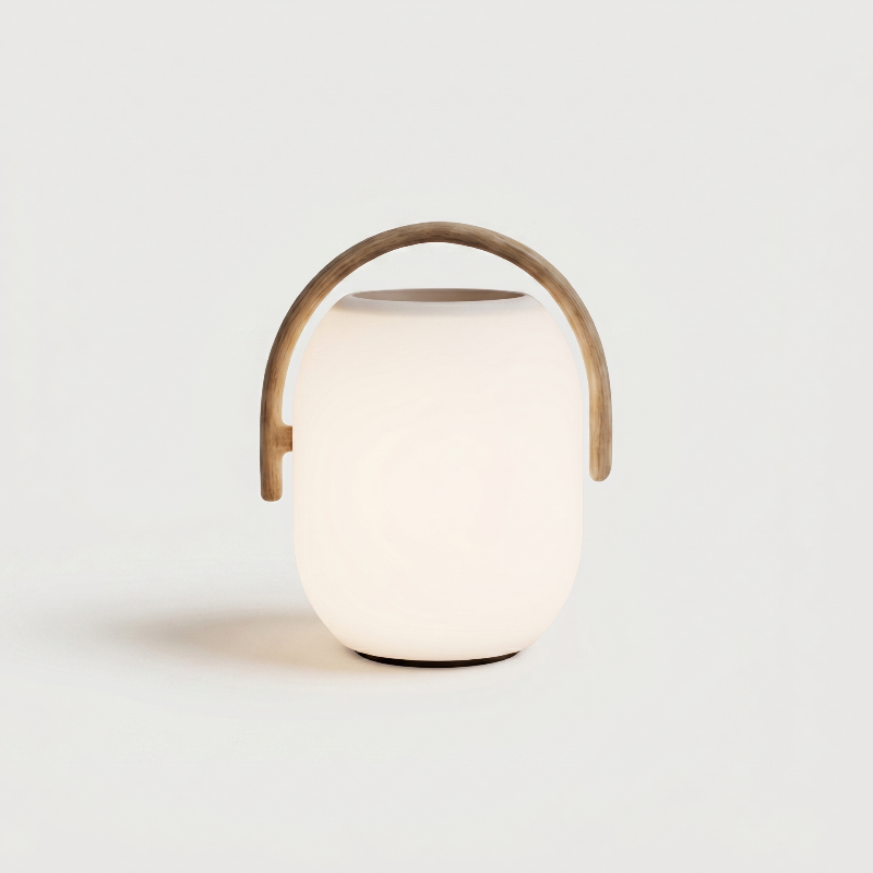 SunLume outdoor solar lantern on white background