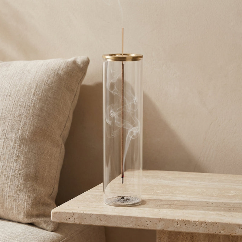 Suspended Glass Incense Burner – Ash Catcher Holder | Kiyo Home