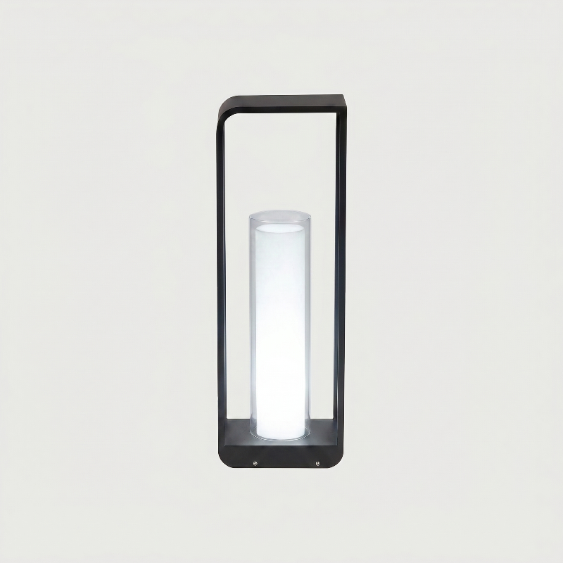 Tall Twilight outdoor solar lantern on white background