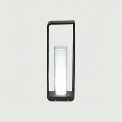 Tall Twilight outdoor solar lantern on white background
