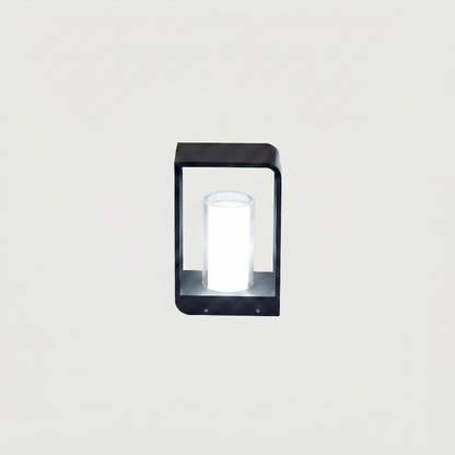 Small Twilight outdoor solar lantern on white background