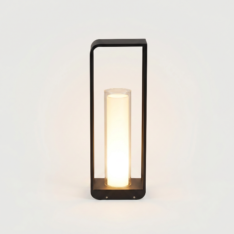 Tall Twilight outdoor solar lantern on white background
