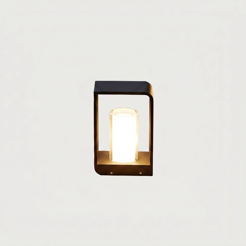 Small Twilight outdoor solar lantern on white background