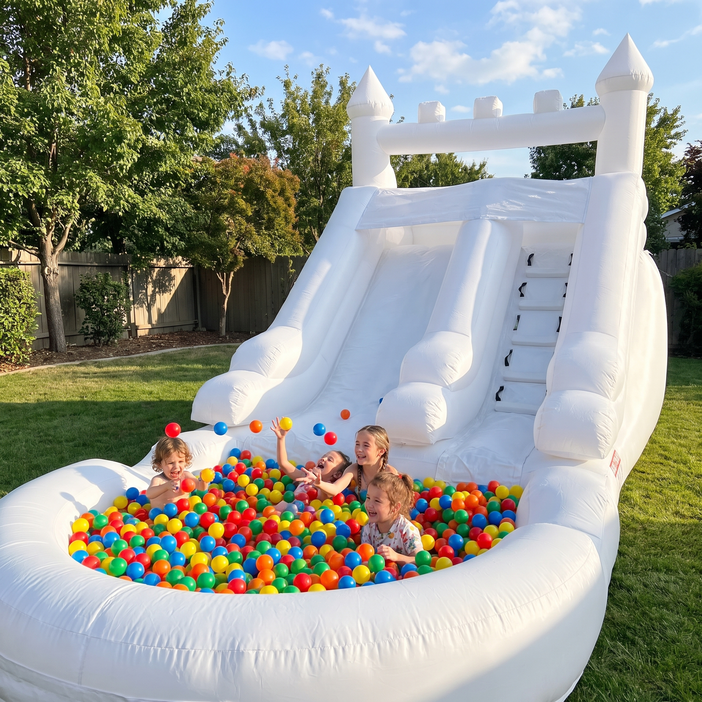 Commercial-Grade Inflatable Water Slide with Splash Pool