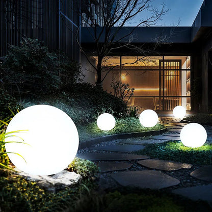 Garden ball lights perfect for illuminating patios, gardens, and yards.