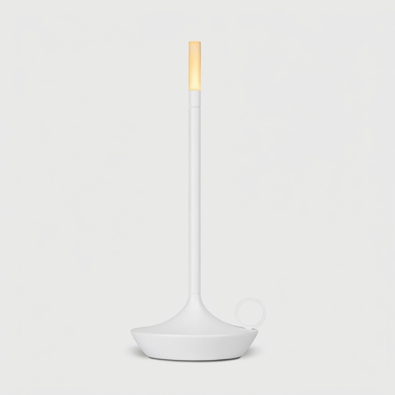Arlo cordless aluminum table lamp in white