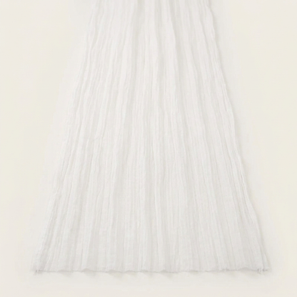 White lightweight gauze table runner, Kiyo Home 71-inch table runner