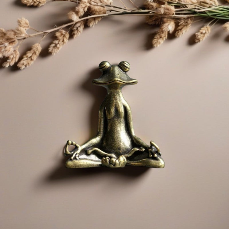 Charming Zen Incense Frog, designed to create a peaceful ambiance with its serene posture and practical incense holder, perfect for adding a calming touch to any room.